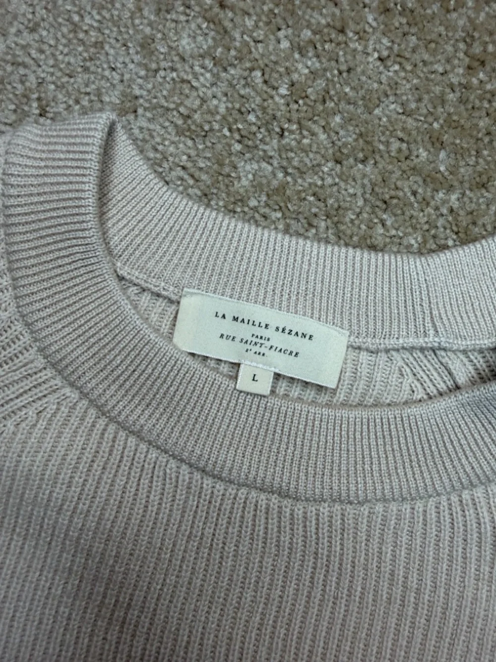 Sezane Sami Jumper and Naelle Skirt Set Natural Beige Size Large - Picture 10 of 16